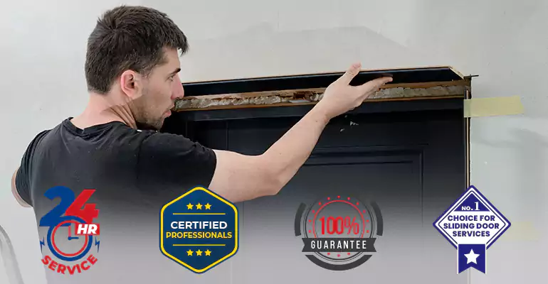 Wood Door Crack and Hole Repair in Jupiter